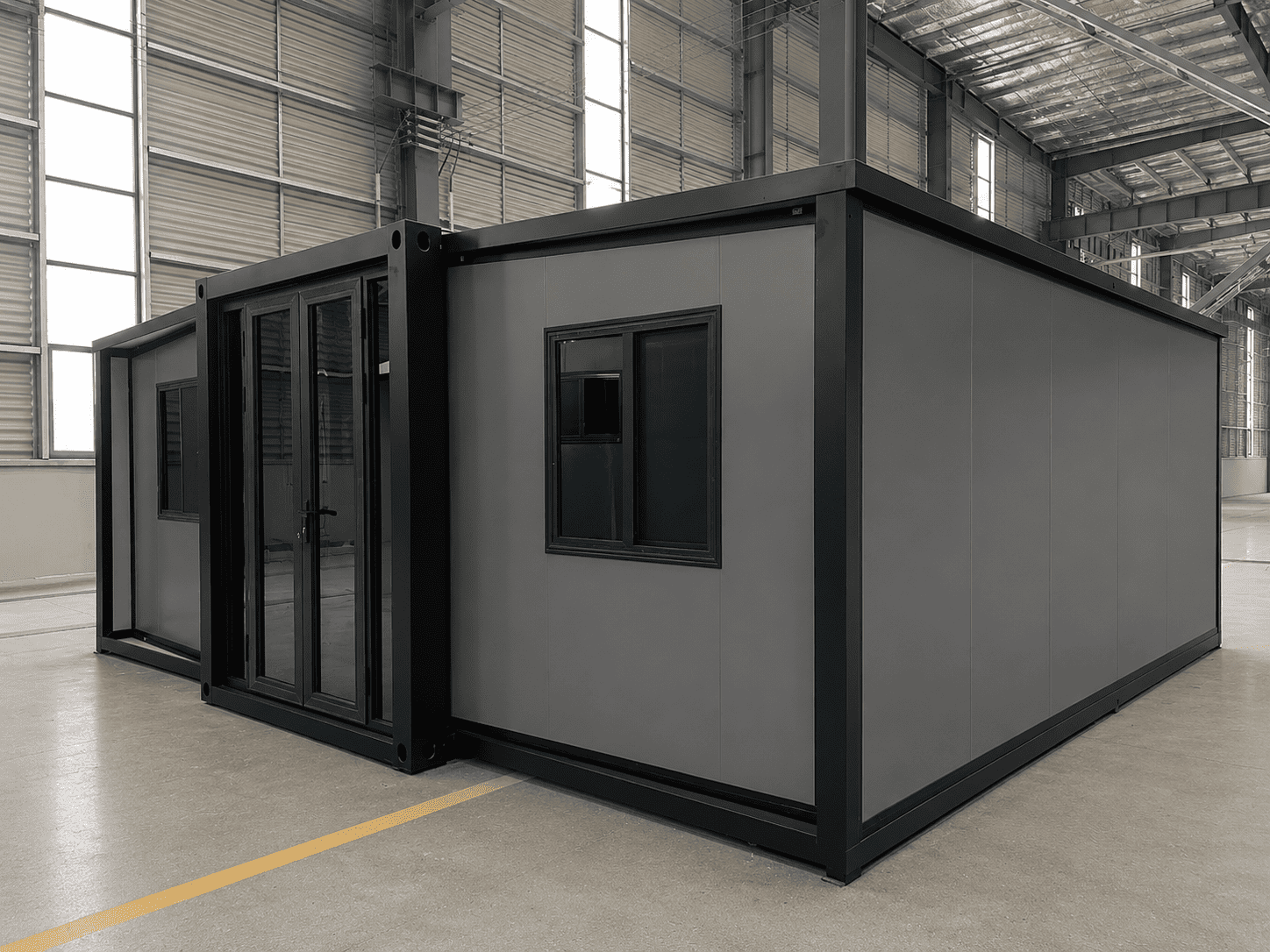 Casa Box Casa de cont&ecirc;iner expans&iacute;vel de 20 p&eacute;s | Escrit&oacute;rio Industrial