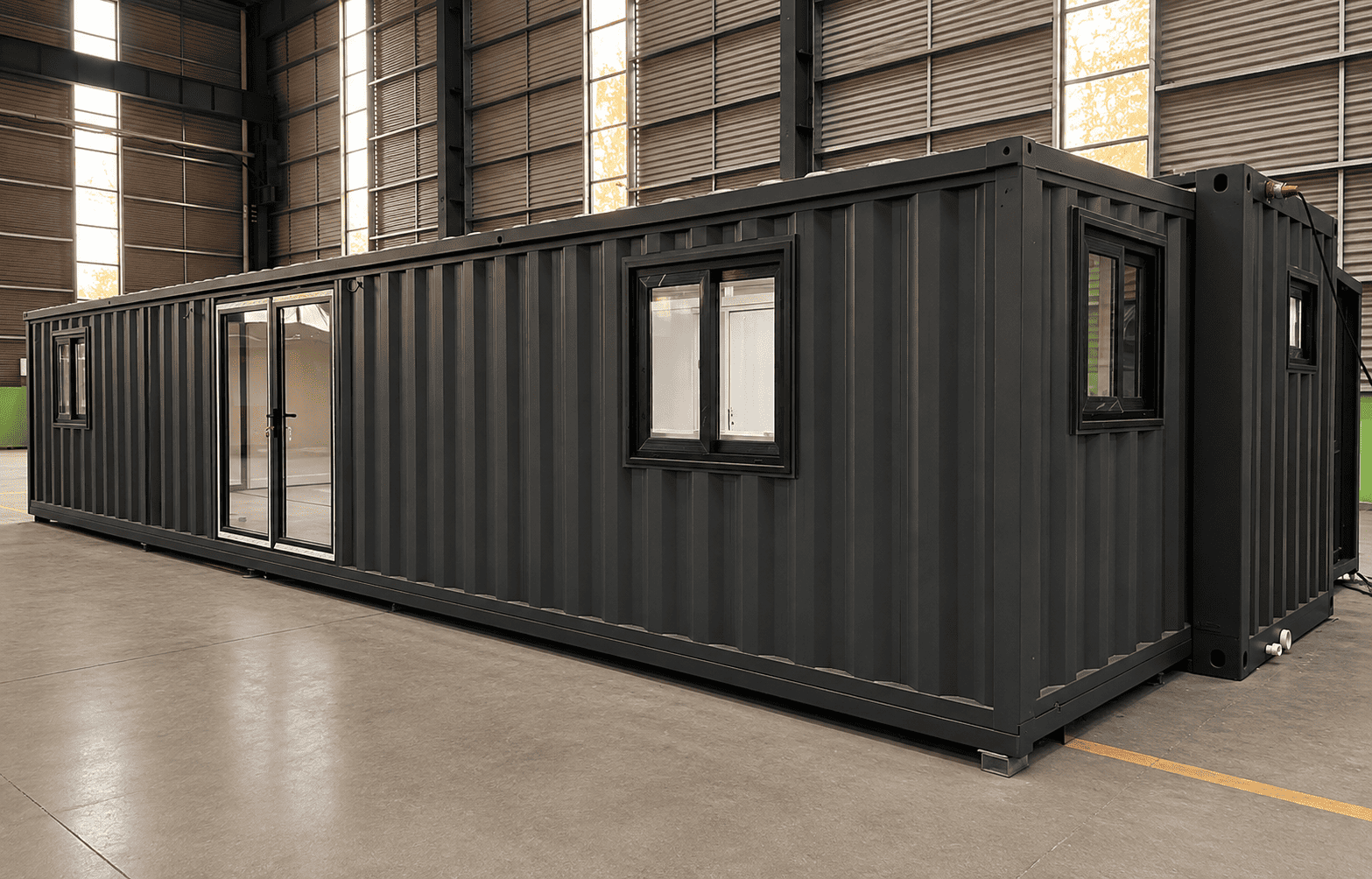 Casa Box Cont&ecirc;iner Expans&iacute;vel de 40 p&eacute;s Home | Escrit&oacute;rio robusto com cabine ondulada para servi&ccedil;os pesados