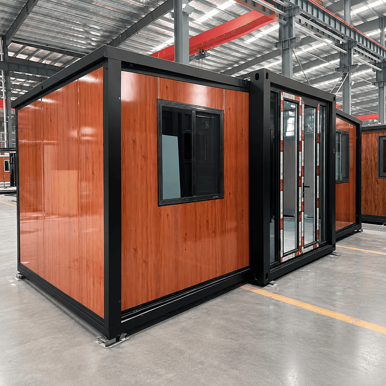 Casa Box Casa de contêiner expansível de 10 pés | Pré-fabricado personalizado de madeira e vidro
