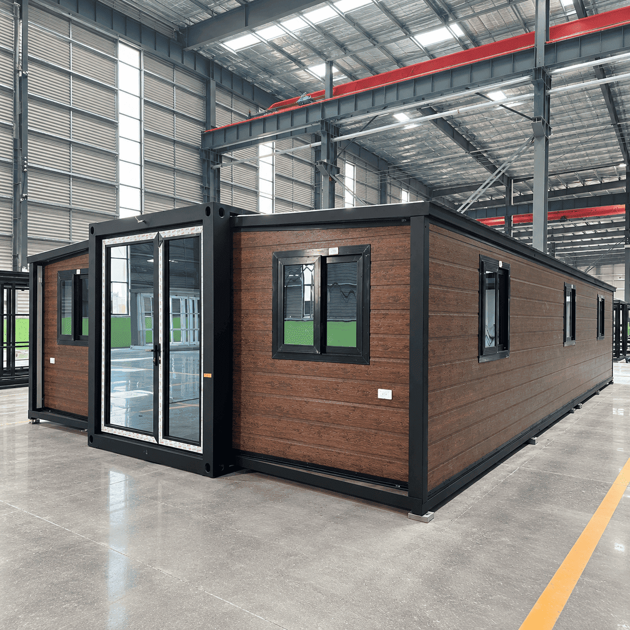 Casa Box Casa de cont&ecirc;iner expans&iacute;vel de 40 p&eacute;s | Quinta espa&ccedil;osa e moderna