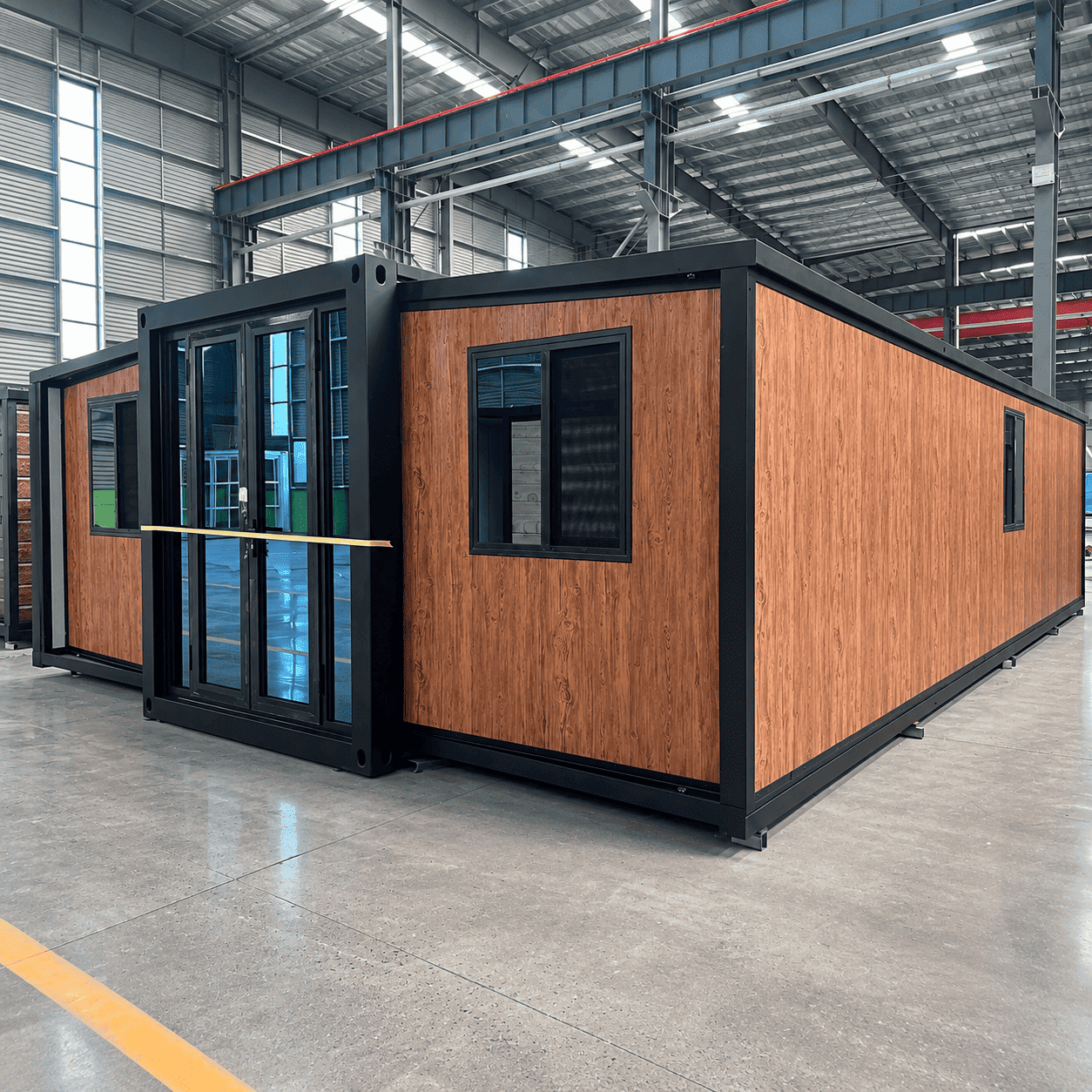 Casa Box Cont&ecirc;iner Expans&iacute;vel de 40 p&eacute;s Home | Pr&eacute;-fabricada de madeira para fam&iacute;lias grandes